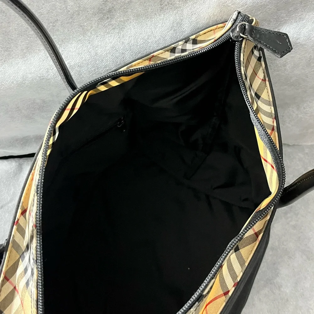 Burberry Black Nova Check Tote Bag - Picture 7 of 10